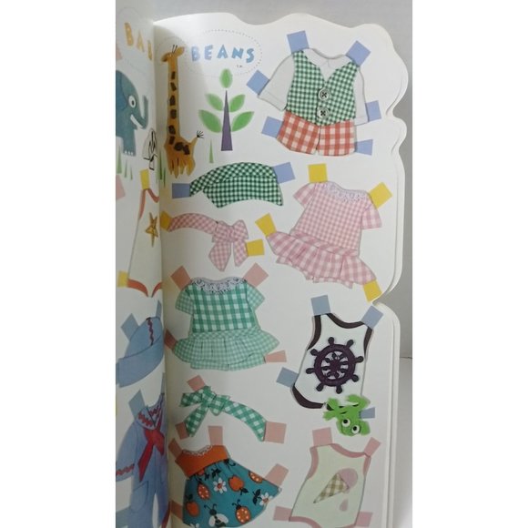 Vintage 1973 Baby Beans Paper Dolls Whitman Book Uncut book - Picture 8 of 10